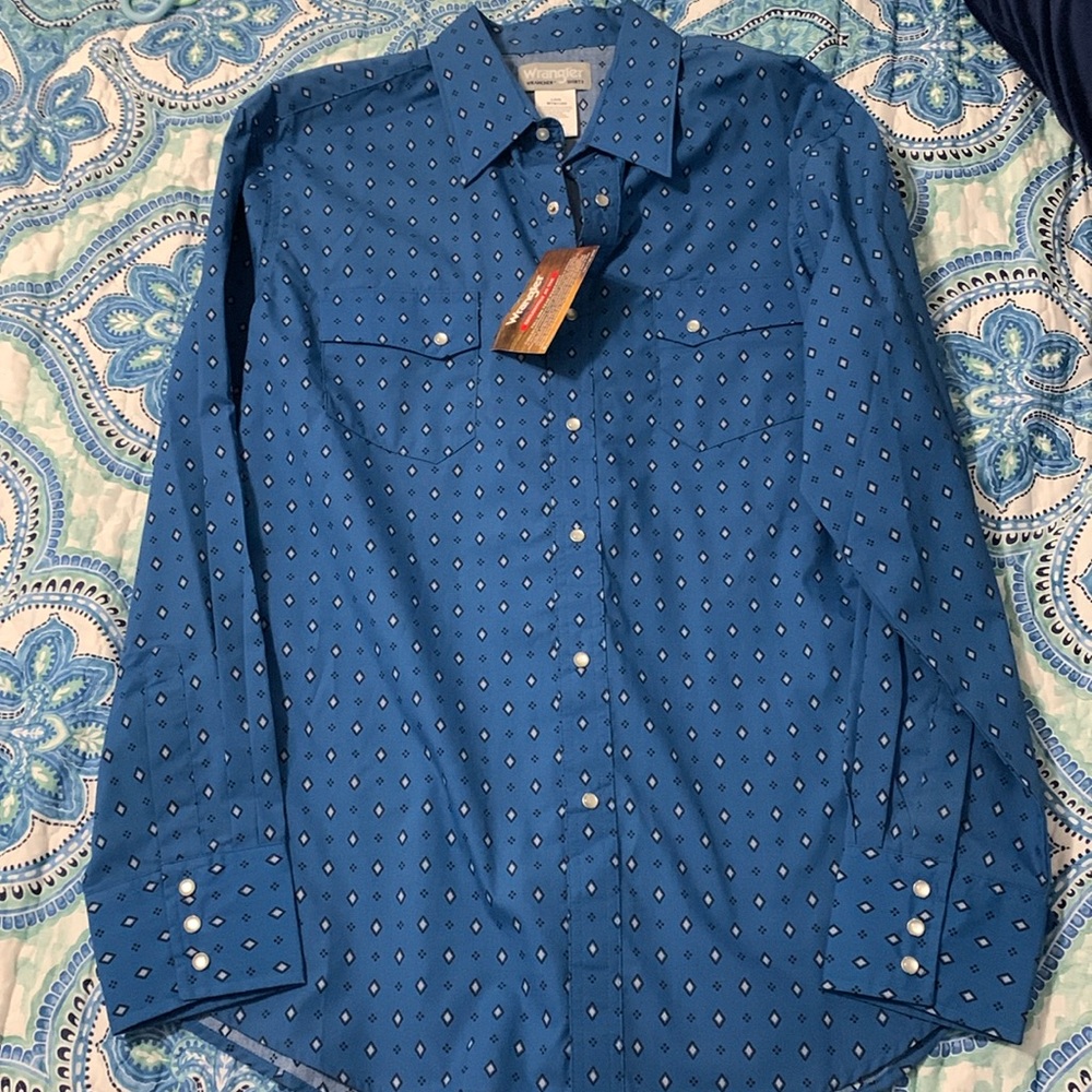 Sz L Wrangler Rancher Shirt
